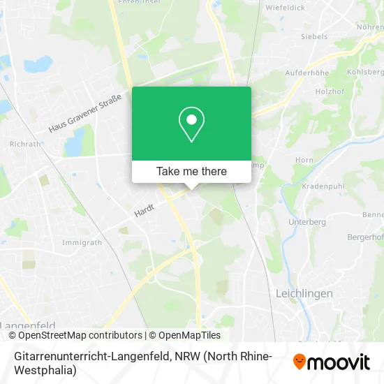 Карта Gitarrenunterricht-Langenfeld