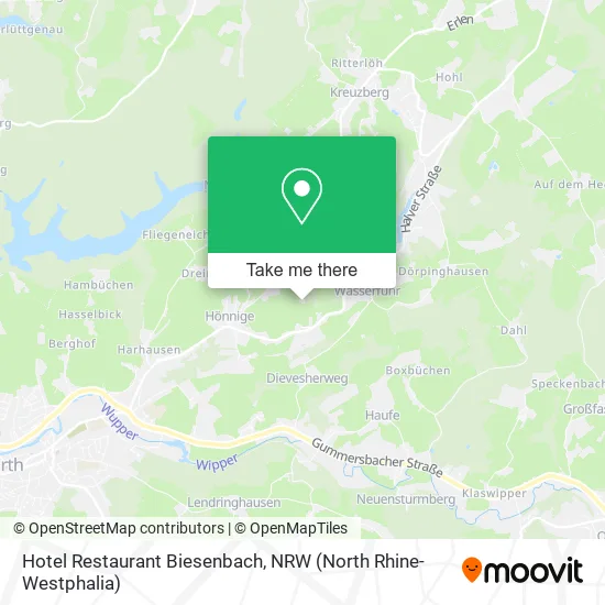 Hotel Restaurant Biesenbach map