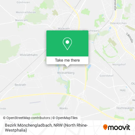 Карта Bezirk Mönchengladbach