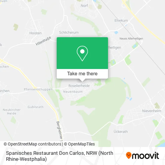 Карта Spanisches Restaurant Don Carlos