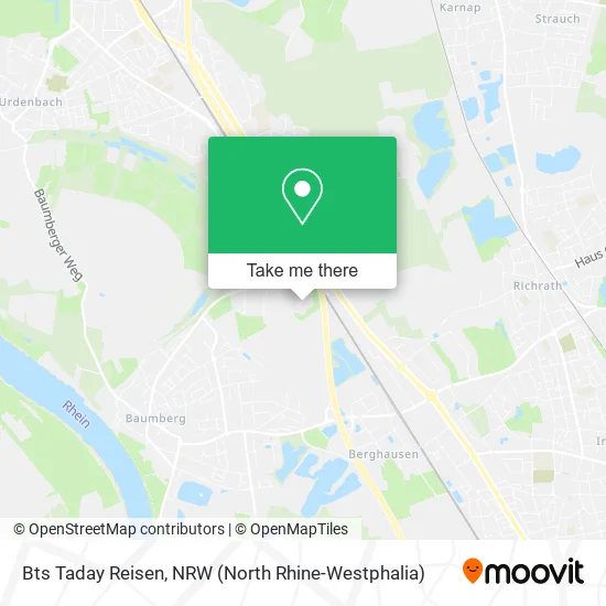 Карта Bts Taday Reisen