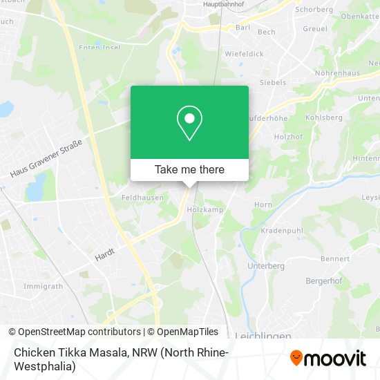 Chicken Tikka Masala map