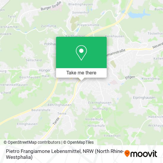 Pietro Frangiamone Lebensmittel map