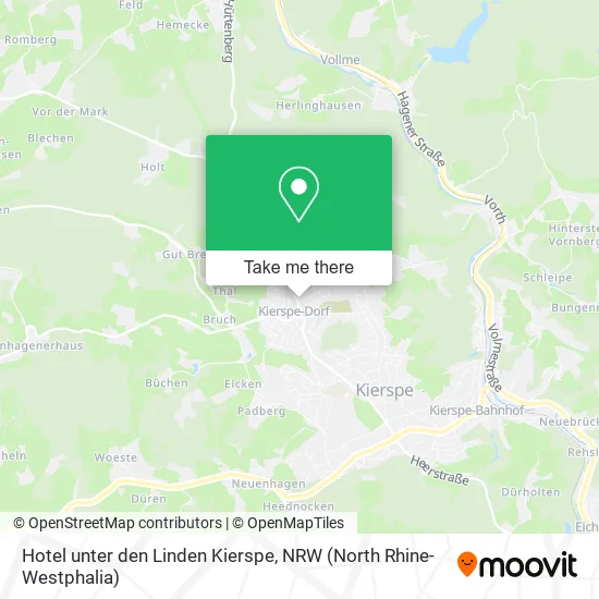 Hotel unter den Linden Kierspe map