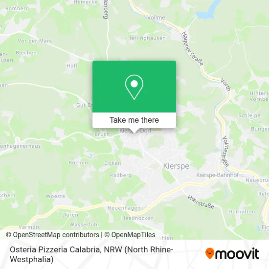 Osteria Pizzeria Calabria map