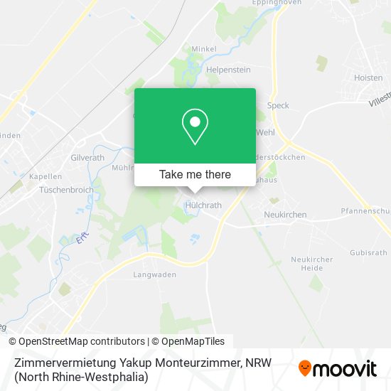 Карта Zimmervermietung Yakup Monteurzimmer