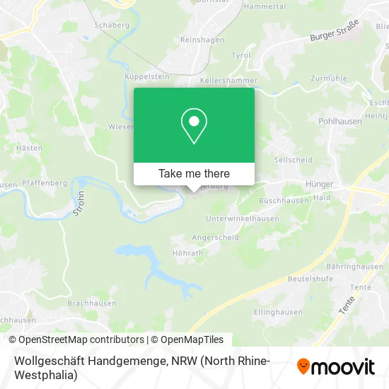 Карта Wollgeschäft Handgemenge