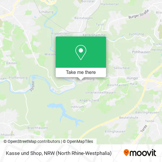 Карта Kasse und Shop