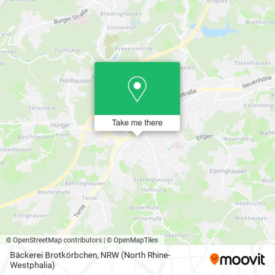 Bäckerei Brotkörbchen map