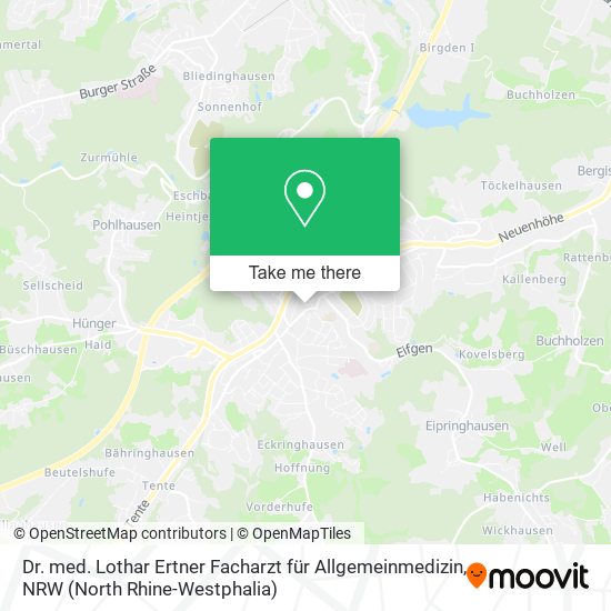 Dr. med. Lothar Ertner Facharzt für Allgemeinmedizin map
