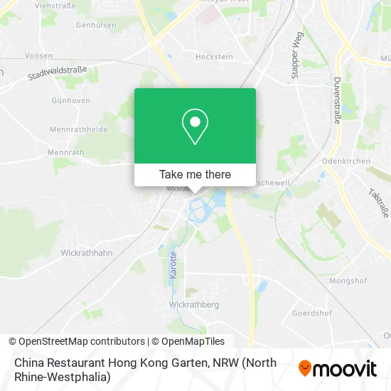 Карта China Restaurant Hong Kong Garten