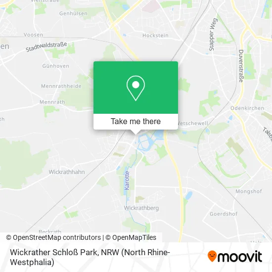 Карта Wickrather Schloß Park