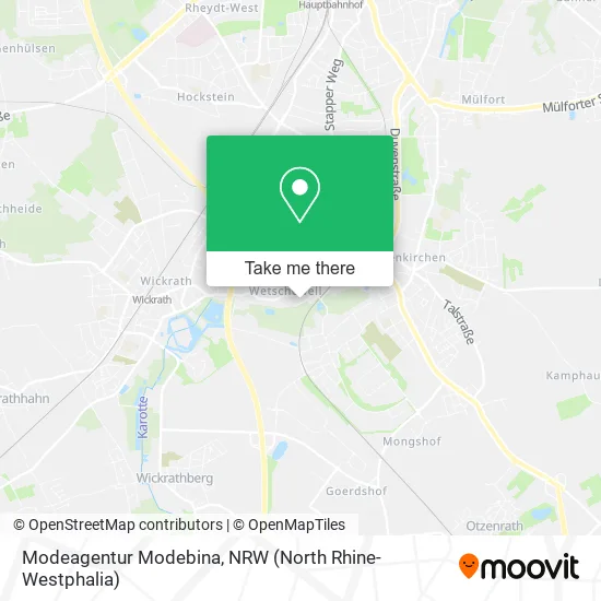 Карта Modeagentur Modebina