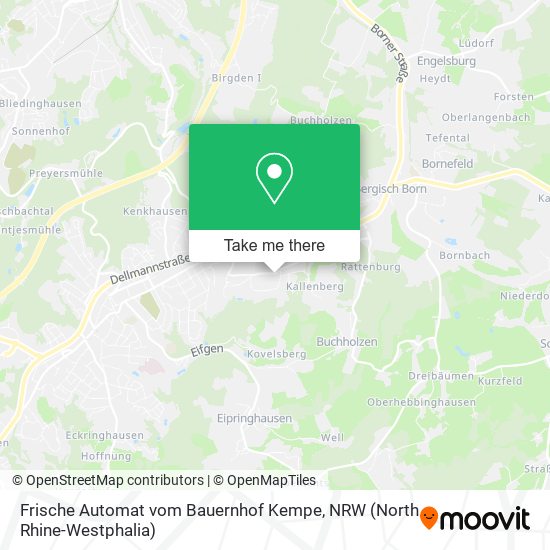 Frische Automat vom Bauernhof Kempe map