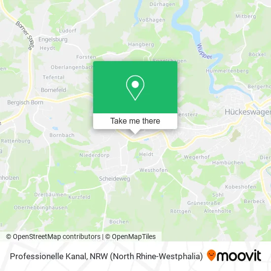 Professionelle Kanal map