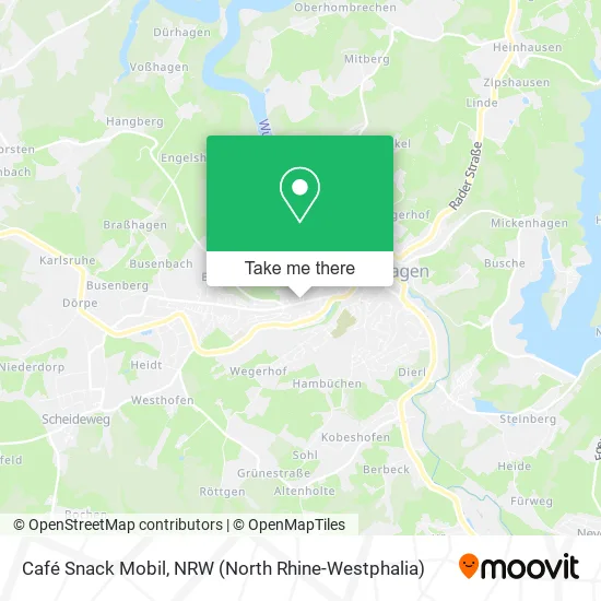 Карта Café Snack Mobil