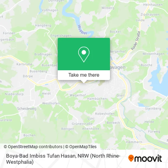 Карта Boya-Bad Imbiss Tufan Hasan