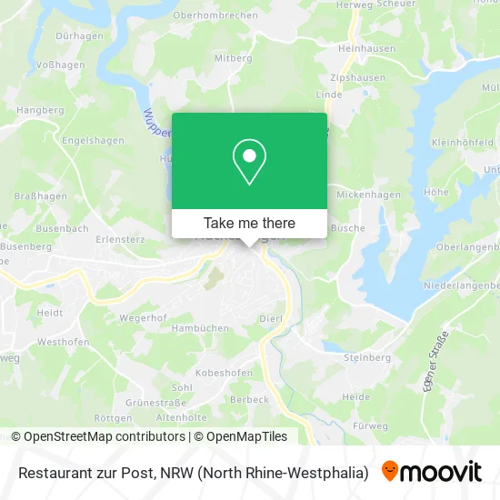 Карта Restaurant zur Post