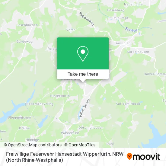 Карта Freiwillige Feuerwehr Hansestadt Wipperfürth