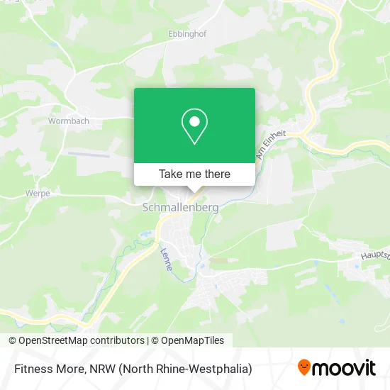 Fitness More map