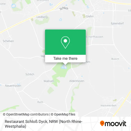 Restaurant Schloß Dyck map
