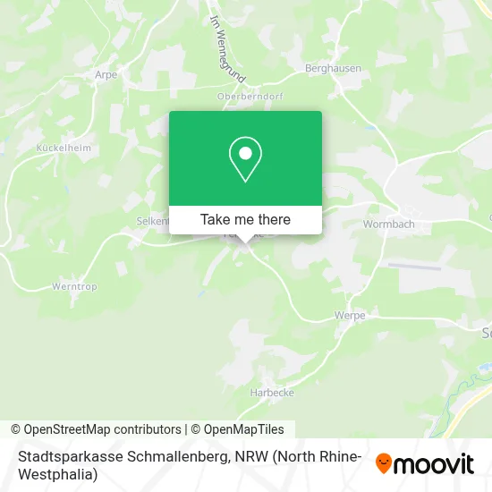 Stadtsparkasse Schmallenberg map