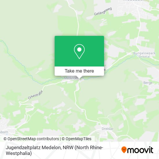 Jugendzeltplatz Medelon map