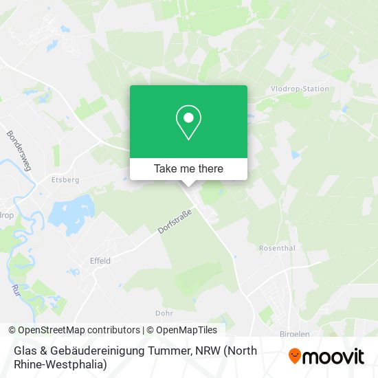 Glas & Gebäudereinigung Tummer map