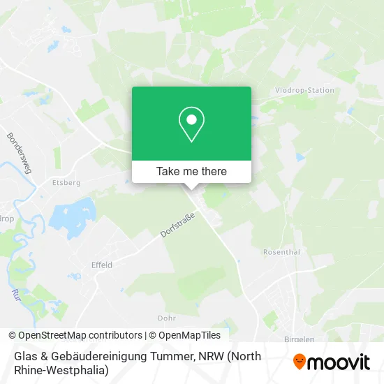 Карта Glas & Gebäudereinigung Tummer