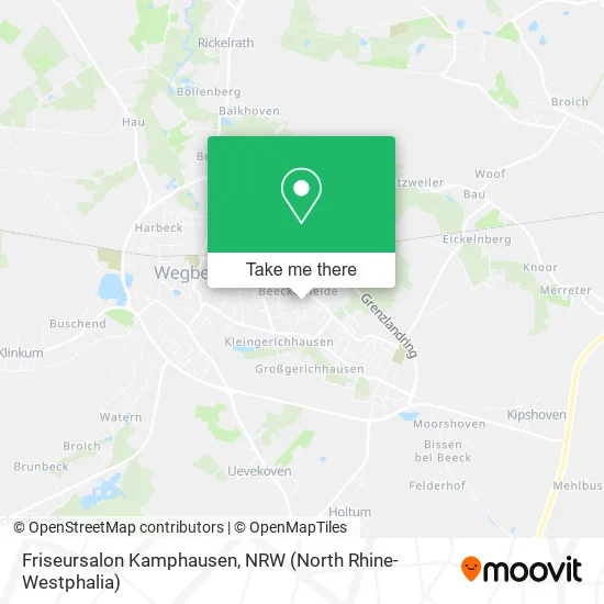 Friseursalon Kamphausen map
