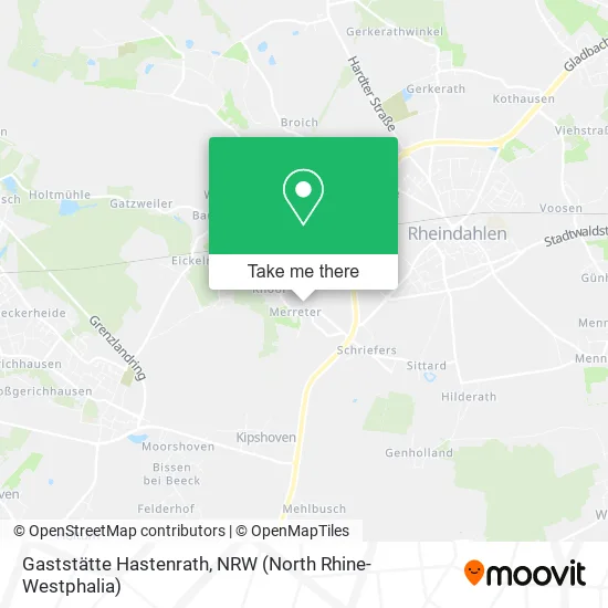Карта Gaststätte Hastenrath