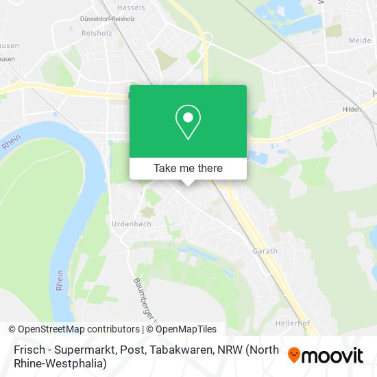 Frisch - Supermarkt, Post, Tabakwaren map