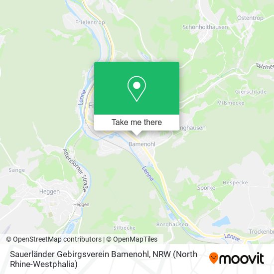 Sauerländer Gebirgsverein Bamenohl map