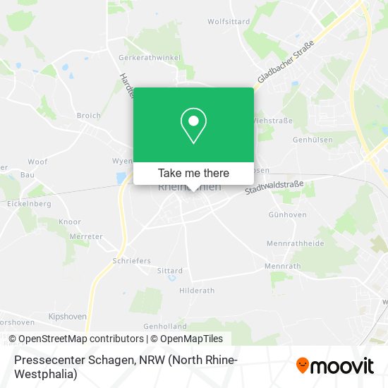 Pressecenter Schagen map