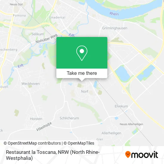 Restaurant la Toscana map