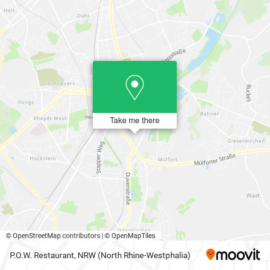 P.O.W. Restaurant map