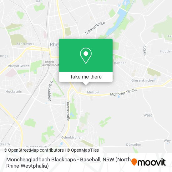Mönchengladbach Blackcaps - Baseball map