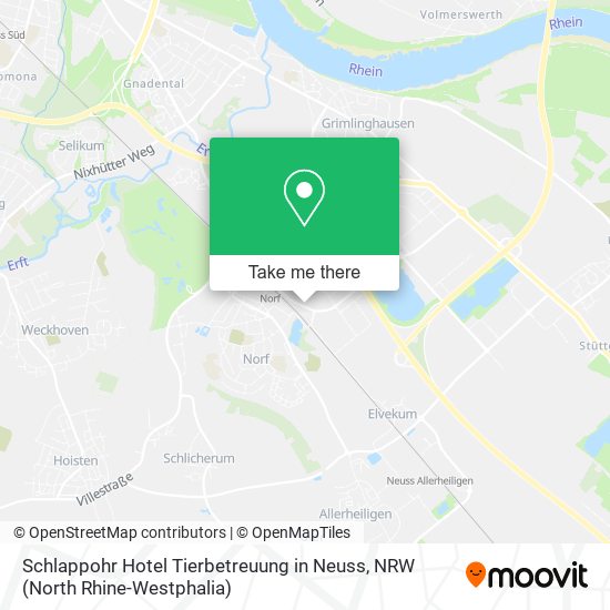 Карта Schlappohr Hotel Tierbetreuung in Neuss