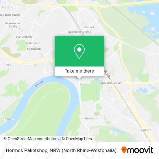 Hermes Paketshop map