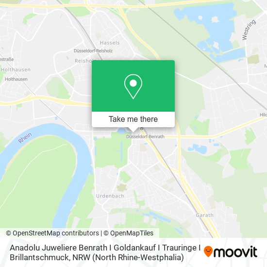Anadolu Juweliere Benrath I Goldankauf I Trauringe I Brillantschmuck map