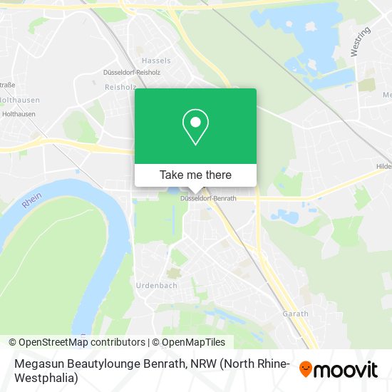 Megasun Beautylounge Benrath map
