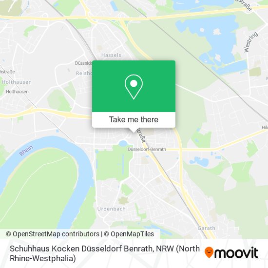 Schuhhaus Kocken Düsseldorf Benrath map