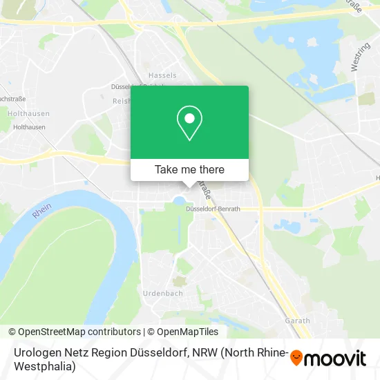 Карта Urologen Netz Region Düsseldorf