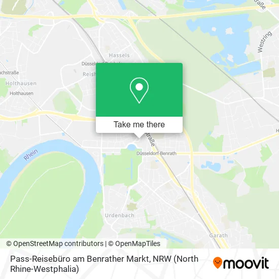 Карта Pass-Reisebüro am Benrather Markt