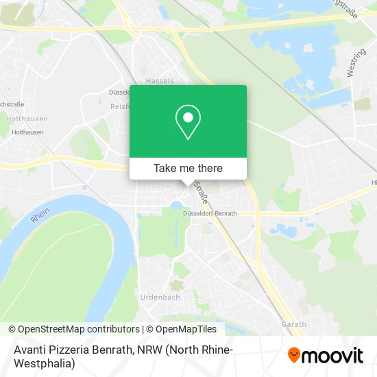 Avanti Pizzeria Benrath map