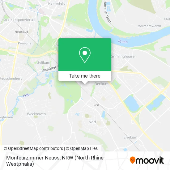 Карта Monteurzimmer Neuss