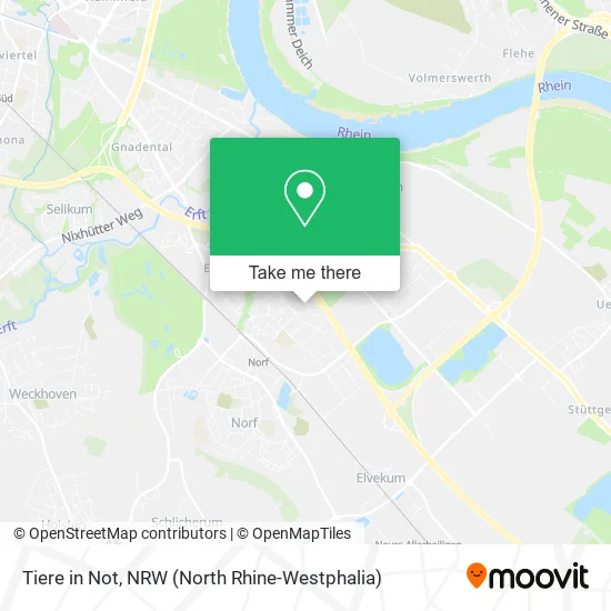 Карта Tiere in Not