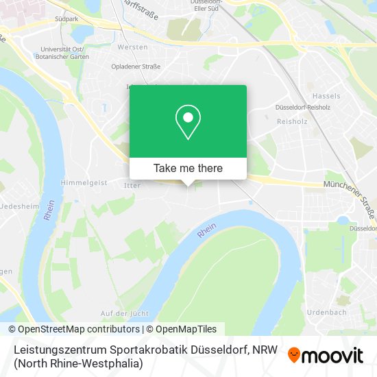 Leistungszentrum Sportakrobatik Düsseldorf map