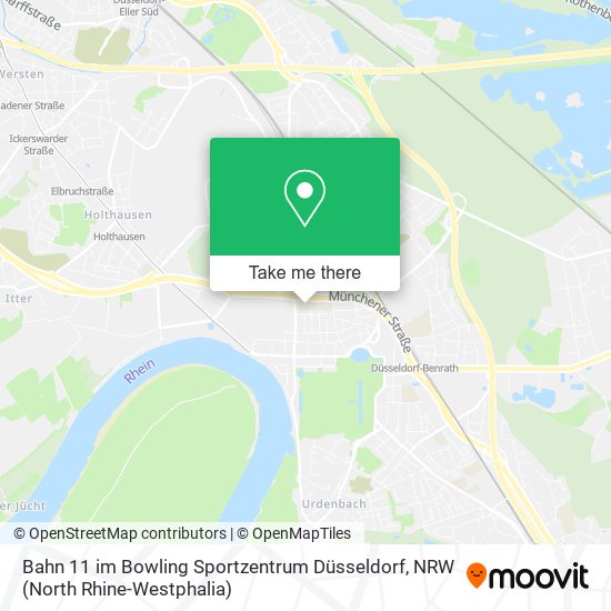 Bahn 11 im Bowling Sportzentrum Düsseldorf map