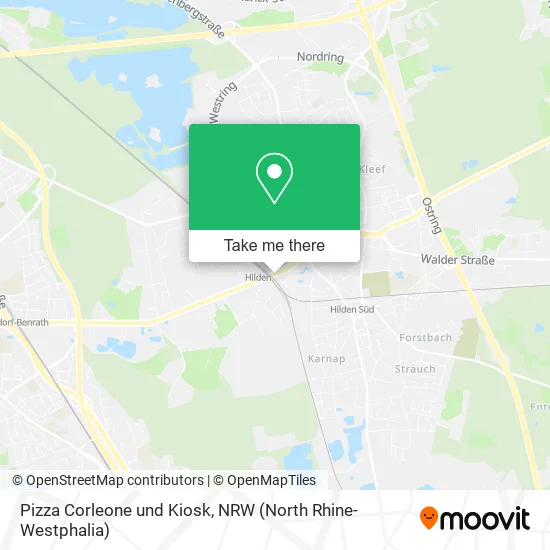 Карта Pizza Corleone und Kiosk